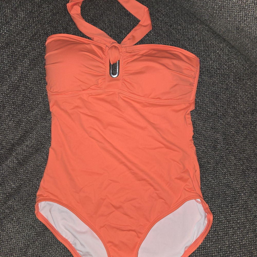 Michael Kors Orange One Piece Swimsuit